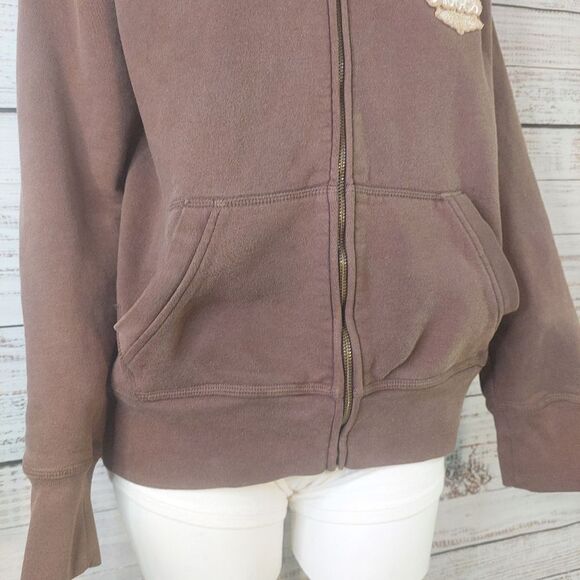 Kids Full Zip Roots Hoddie Brown sz XL - Picture 4 of 9